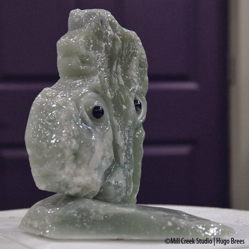 A novel undersea creature evolved out of this Green Italian Soapstone.