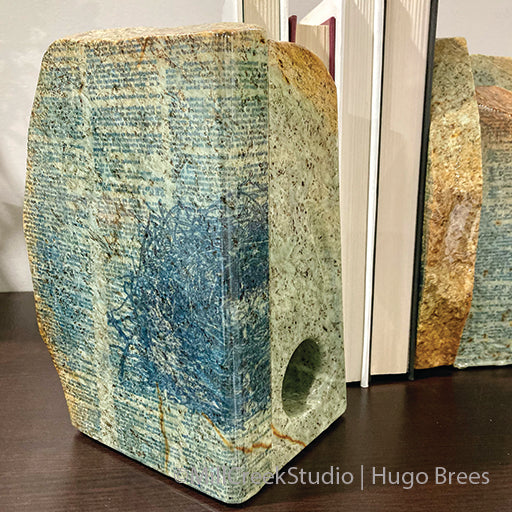 TYPEWRITER BIRD BOOKENDS | Brazilian Soapstone