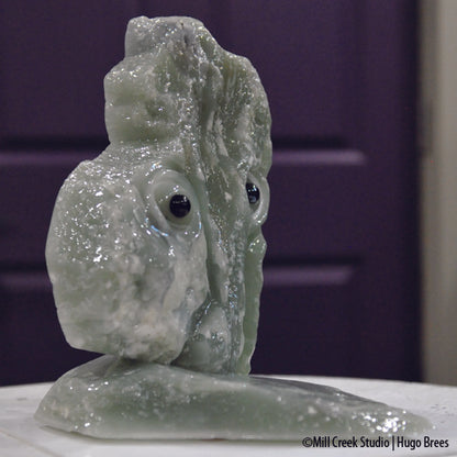 A novel undersea creature evolved out of this Green Italian Soapstone.