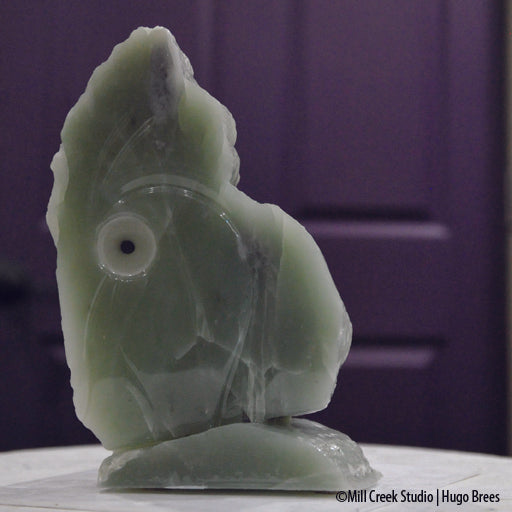 A novel undersea creature evolved out of this Green Italian Soapstone.